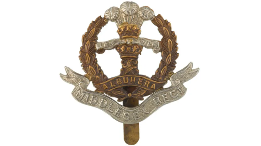 Other ranks’ cap badge, The Middlesex Regiment (Duke of Cambridge’s Own)