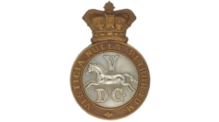 Other ranks' cap badge, 5th Dragoon Guards, c1900
