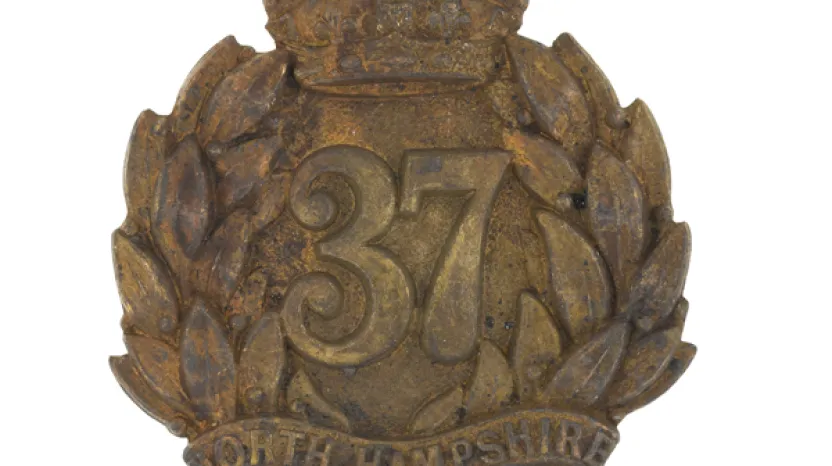 Glengarry badge, 37th (North Hampshire) Regiment, c1874