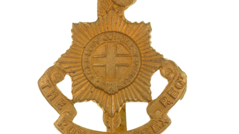 Other ranks' cap badge, The Royal Sussex Regiment, c1916