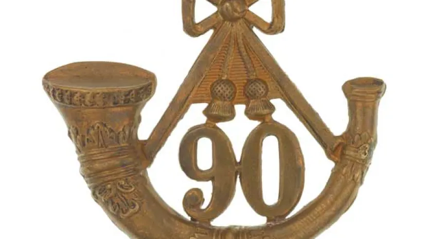 Glengarry badge, 90th (Perthshire Volunteers) Regiment, c1874