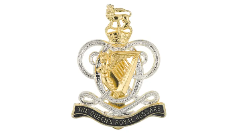 Cap badge, The Queen's Royal Hussars, c1993
