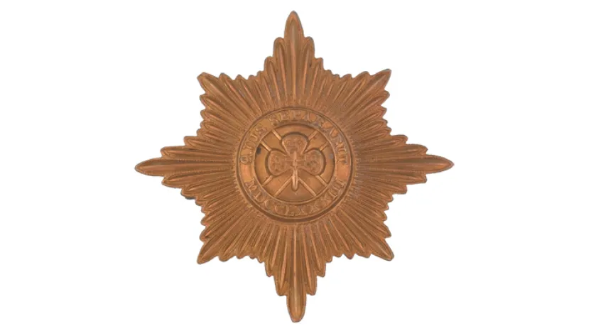 Other ranks' cap badge, The Irish Guards, c1900