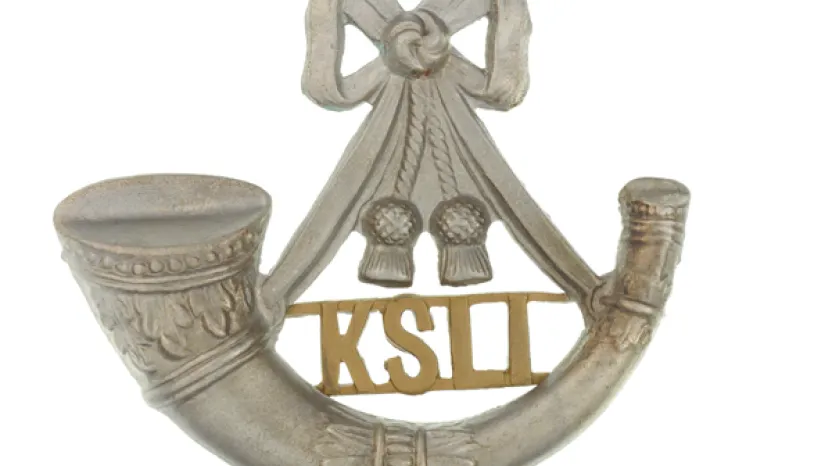 Cap badge, The King's Shropshire Light Infantry, c1903
