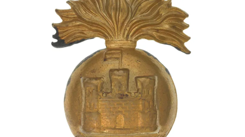 Other ranks' cap badge, The Royal Inniskilling Fusiliers, c1930