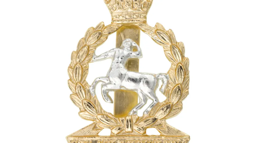 Other ranks' cap badge, Royal Army Veterinary Corps, c1965