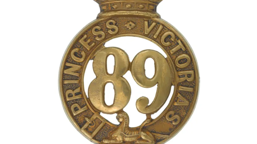 Glengarry badge, 89th (Princess Victoria’s) Regiment of Foot, c1874