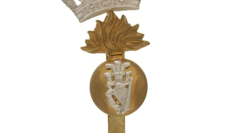 Cap badge, Princess Victoria’s (Royal Irish Fusiliers), c1914 