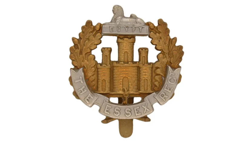 Other ranks' cap badge, The Essex Regiment, c1914