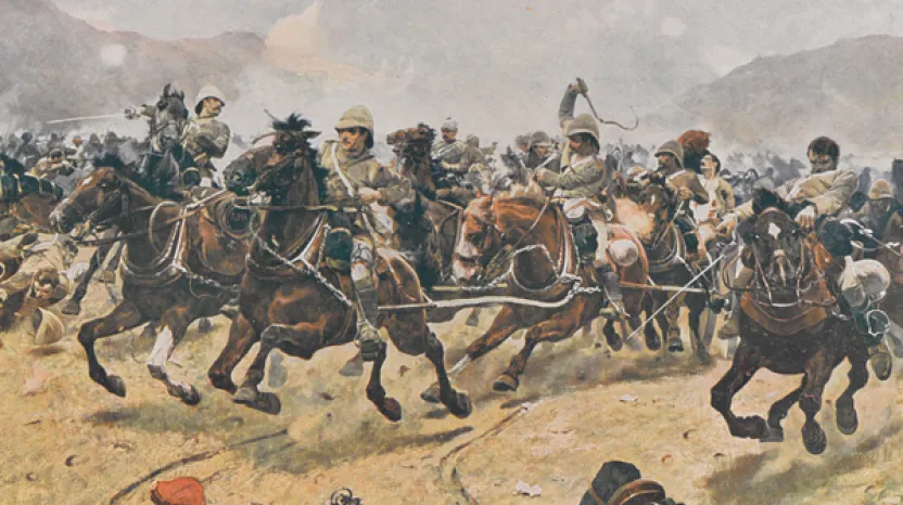 Saving the guns at Maiwand, 1880