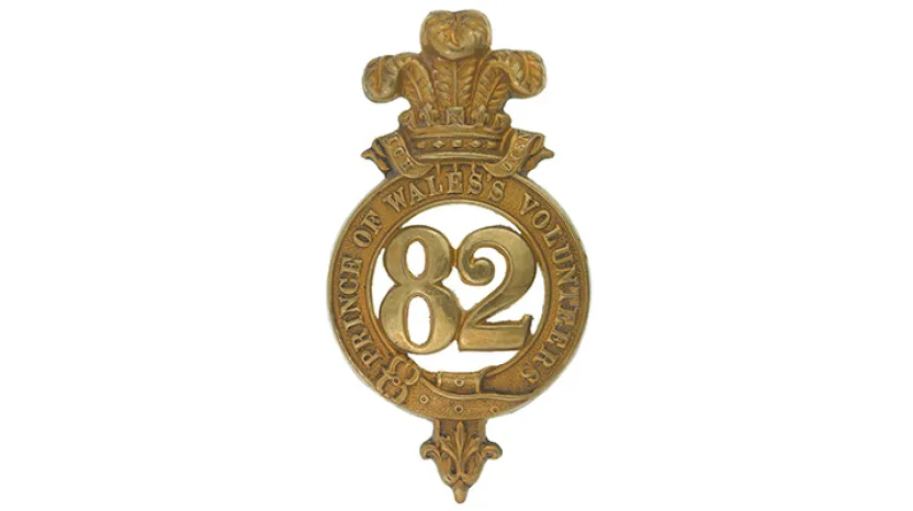 Glengarry badge, 82nd Regiment of Foot (Prince of Wales's Volunteers), c1874