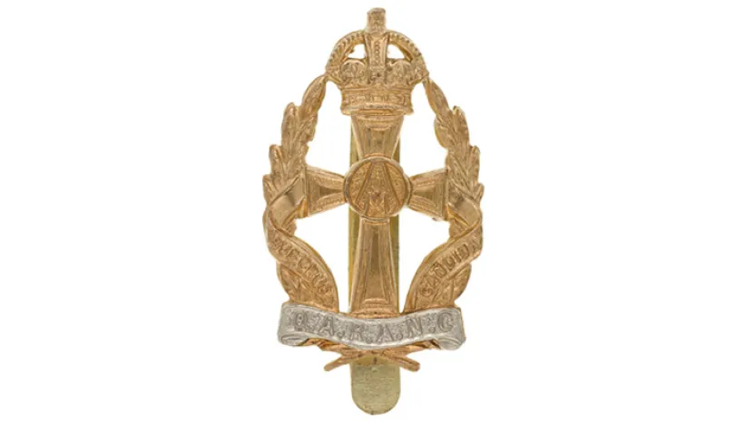 Cap badge, other ranks, Queen Alexandra's Royal Army Nursing Corps, c1950