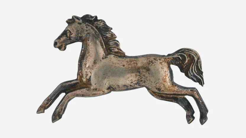 Bearskin badge, 2nd Dragoons (Royal Scots Greys), c1900s