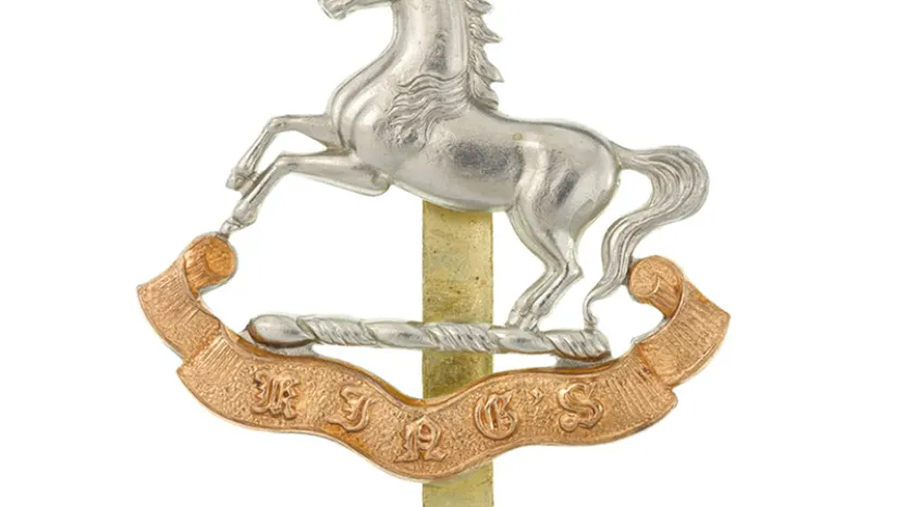 Cap badge, other ranks, King’s Regiment (Liverpool), c1927