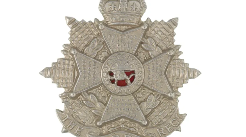 Other ranks' cap badge, The Border Regiment, c1905