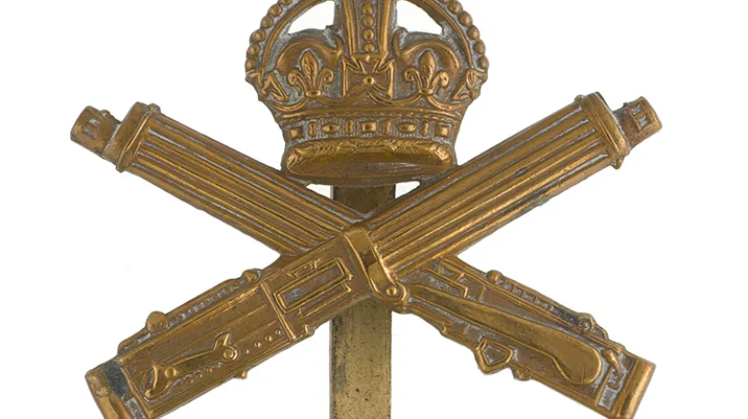 Cap badge, Machine Gun Corps, 1917
