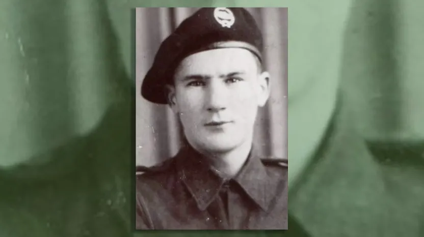 Gerry Chester, during training with the Royal Tank Regiment, c1942