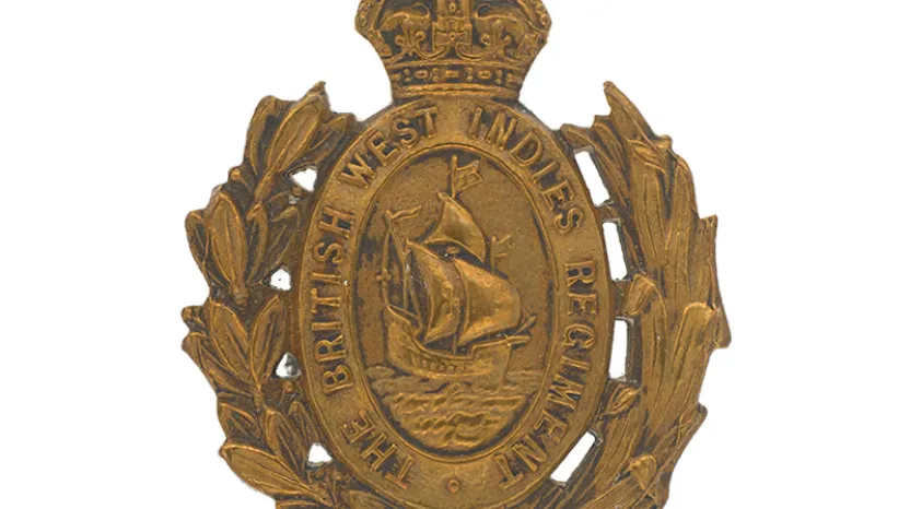 Cap badge, British West Indies Regiment, c1916