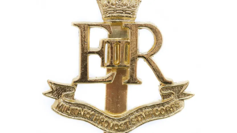 Cap badge, Military Provost Staff Corps, c1980