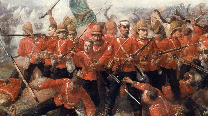 Detail from painting of the Battle of Isandlwana