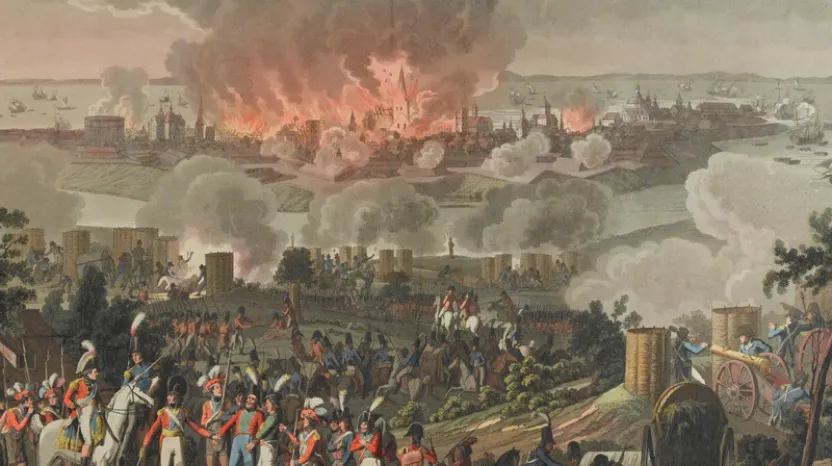 The bombardment of Copenhagen, September 1807