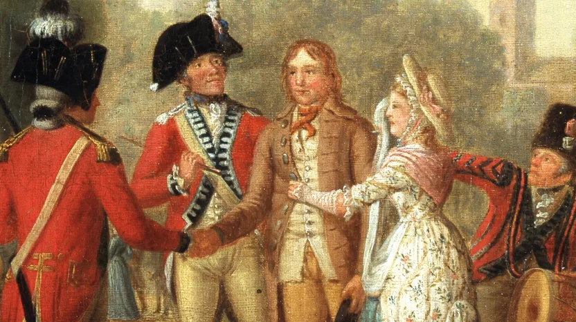 Detail from 'The King’s Shilling, c1770'