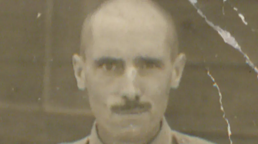 Ted Senior during his time as a prisoner of war, c1943