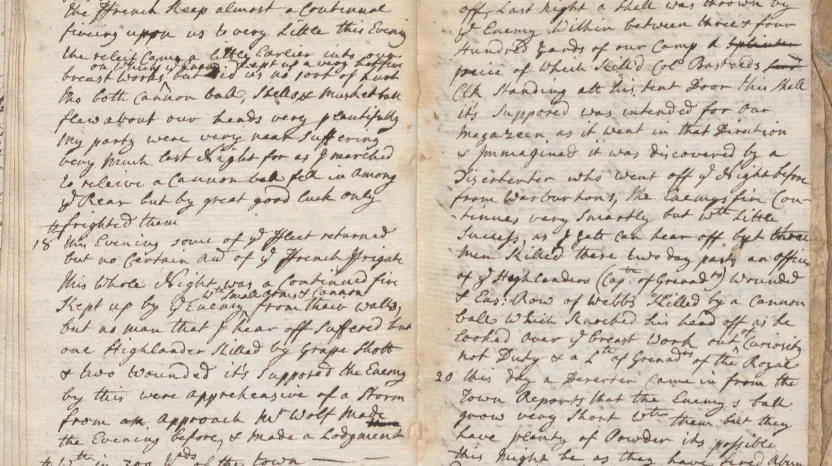 Pages from the diary of Captain Philip Townsend