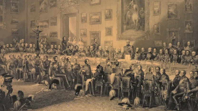 Soldiers meeting around a table