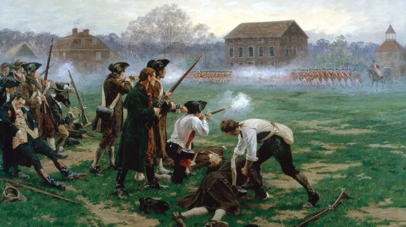 The Battle of Lexington, 1775