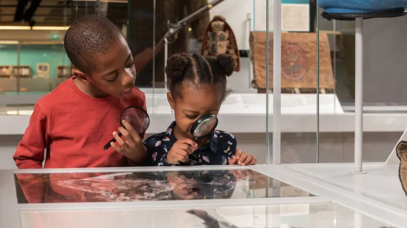 Children on a family tour