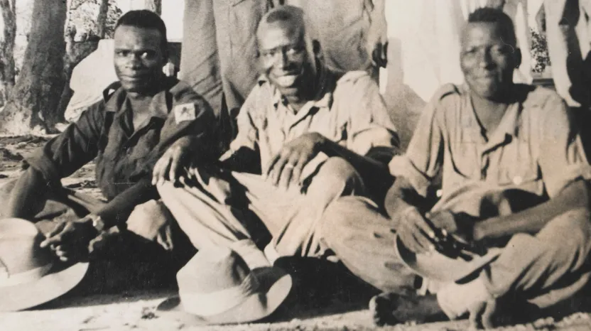 Nigerian soldiers, Burma, 1944