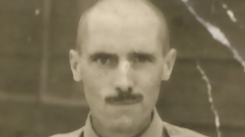 Ted Senior during his time as a prisoner of war, c1943