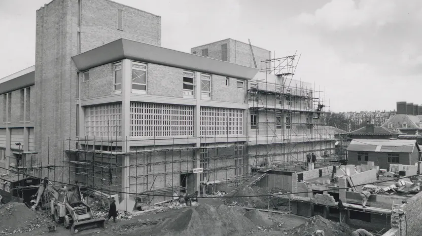 National Army Museum construction works, 1970