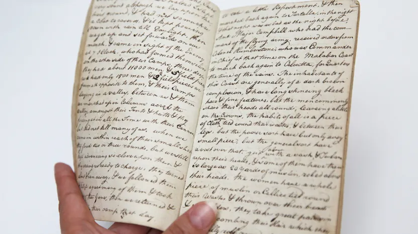 Journal of an unknown soldier of the 100th Regiment of Foot, c1786