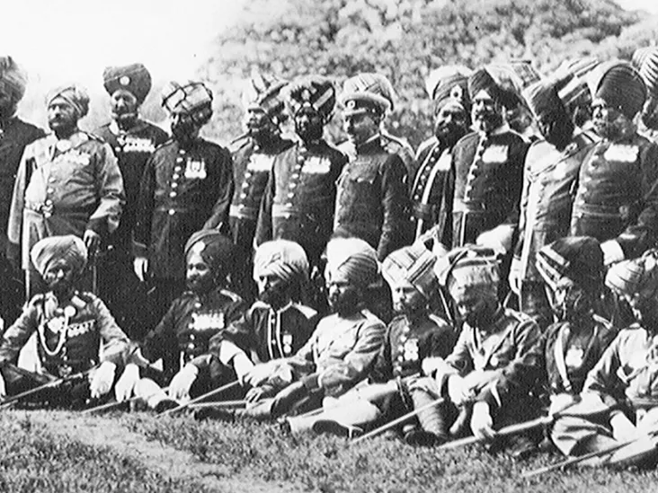 Officers of the Indian Contingent, Hampton Court, June 1911