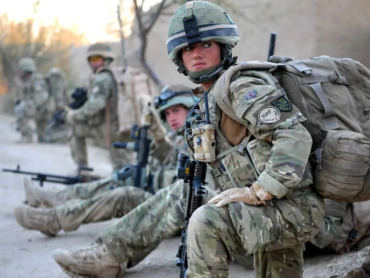 British Army patrol in Helmand, Afghanistan, 2010
