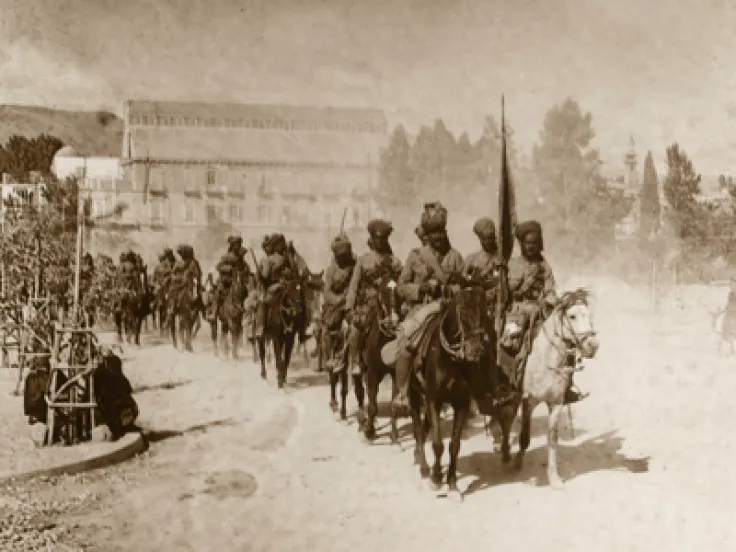 9th Hodson's Horse in General Chauvel's march through Damascus, 1918