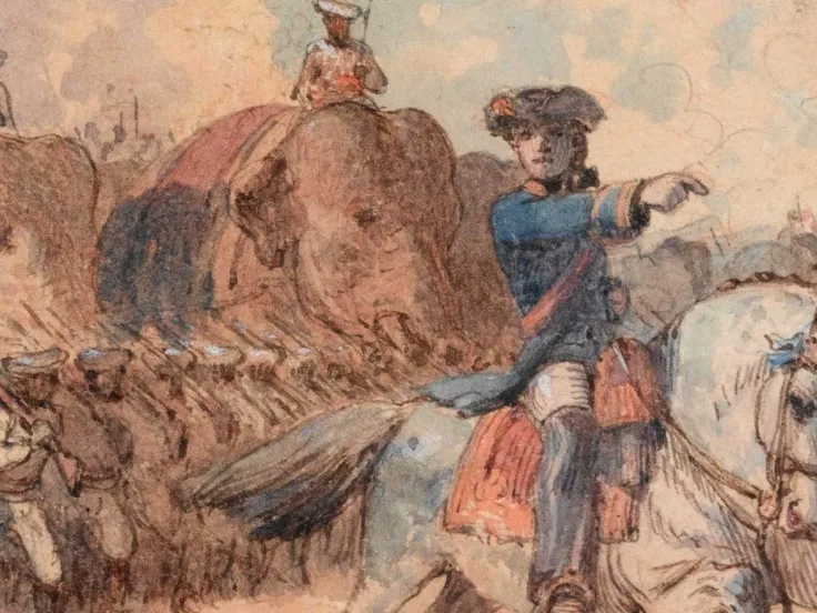 Lieutenant Colonel Robert Clive at Plassey, 1757