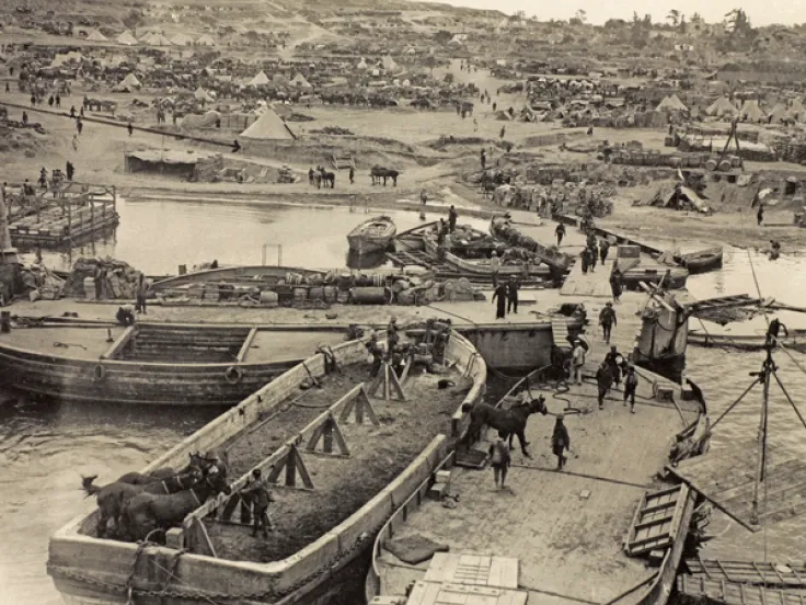 V Beach at Cape Helles, April 1915