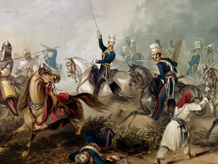 Charge of the 3rd King's Own Light Dragoons at Chillianwala, 1849