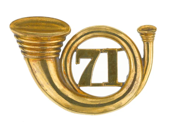 Officers' glengarry badge, 71st (Highland) Regiment, 1874