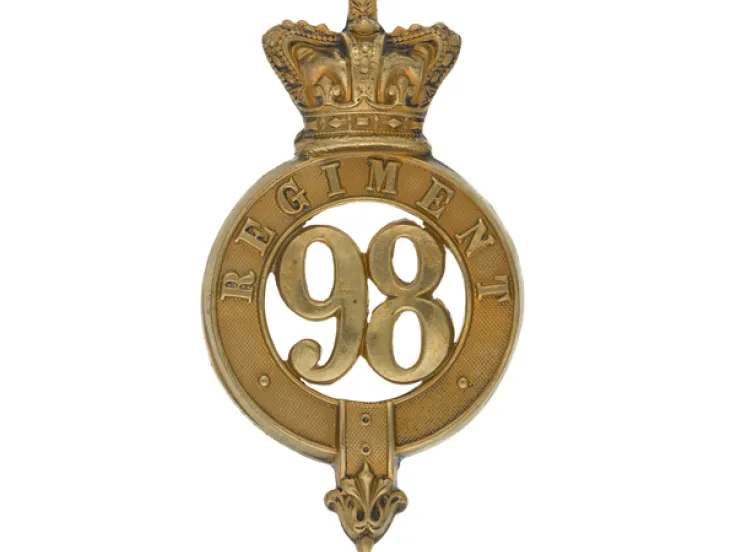 Glengarry badge, 98th (Prince of Wales’s) Regiment of Foot, c1874