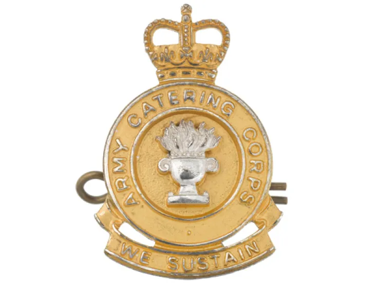 Officers' cap badge, Army Catering Corps, 1990