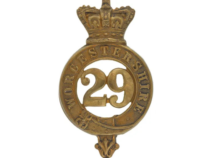 Glengarry badge, 29th (Worcestershire) Regiment of Foot, c1874