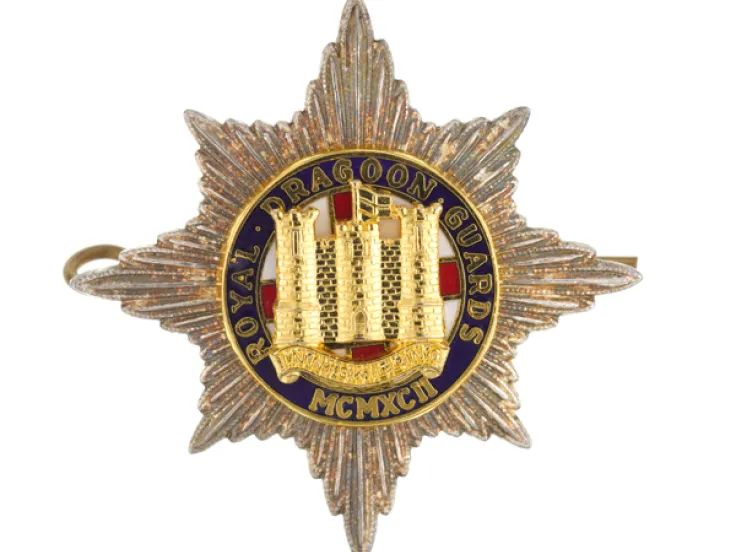 Cap badge of The Royal Dragoon Guards, c1992