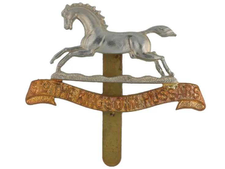 Cap badge, 3rd The King's Own Hussars, 1902
