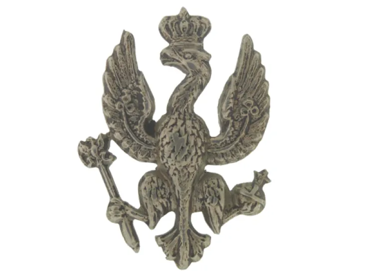 Collar badge, 14th (King's) Hussars, c1900