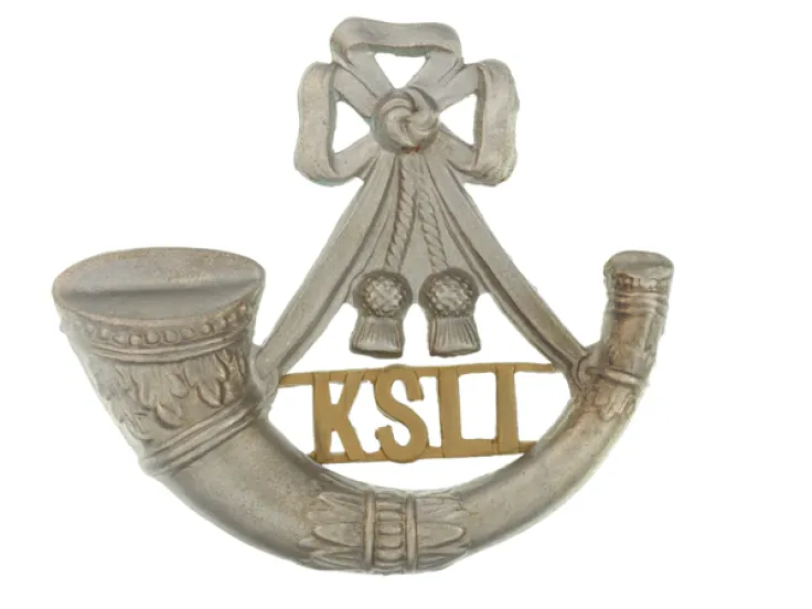 Cap badge, The King's Shropshire Light Infantry, c1903