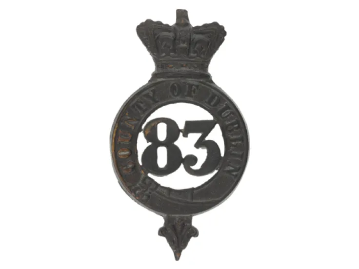 Glengarry badge, 83rd (County of Dublin) Regiment, c1874